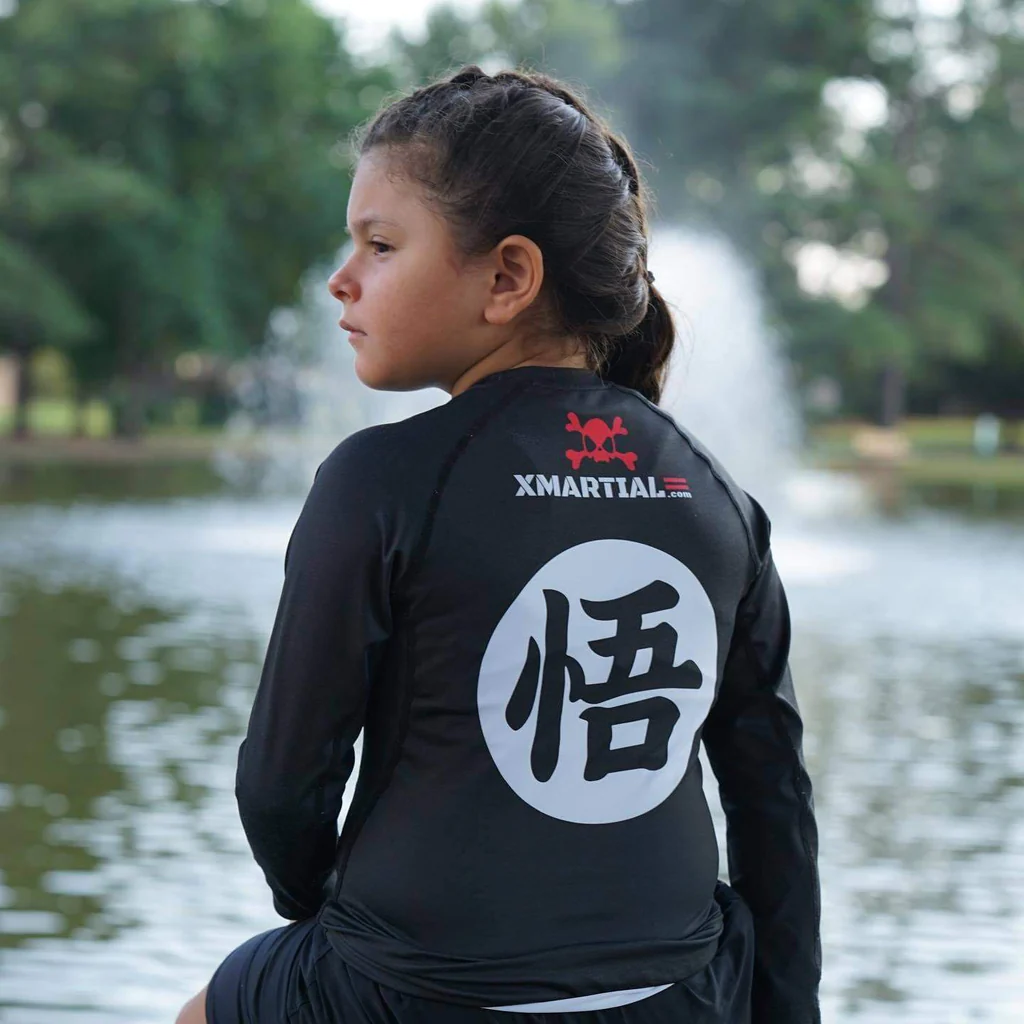 bjj compression rash guard - kids gear