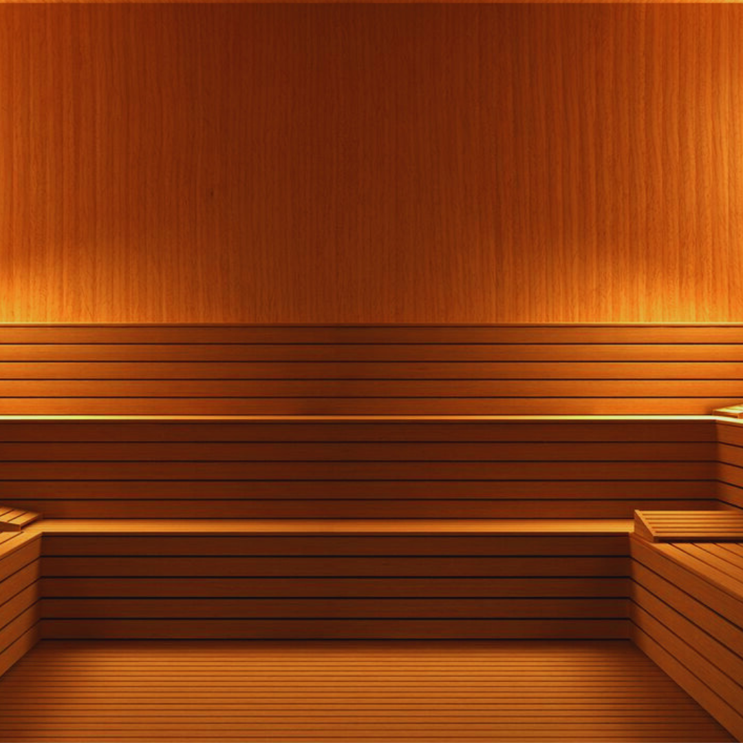 beautiful sauna, dry sauna