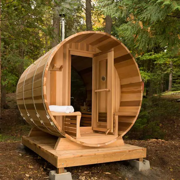 Dundalk LeisureCraft Clear Cedar Barrel Sauna | MySaunaWorld