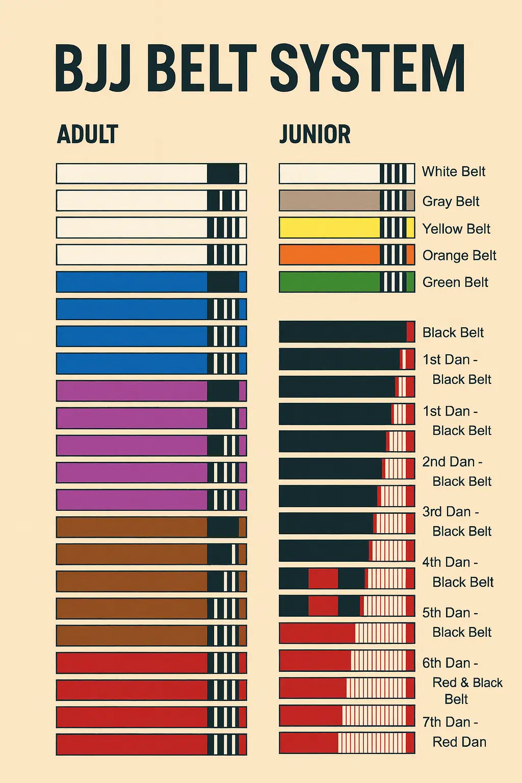 bjj belt system - know about getting your black belt in BJJ