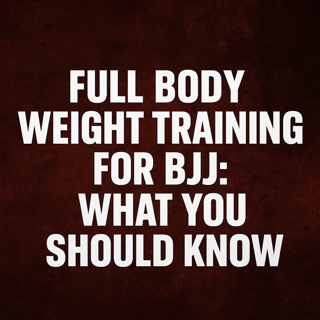 weight training for bjj
