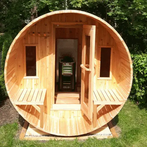 Dundalk LeisureCraft Knotty Cedar Barrel Saunas
