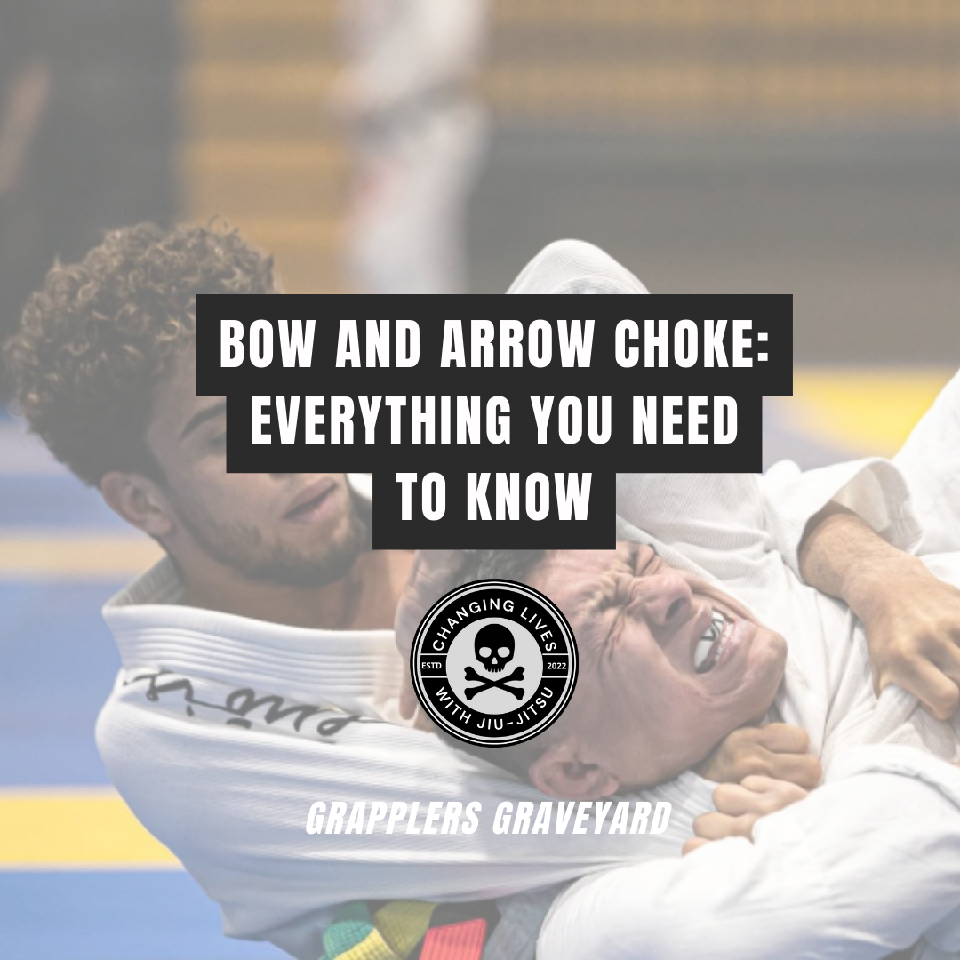 bow and arrow choke, bow and arrow setup, opponent's collar, gi jiu jitsu choke