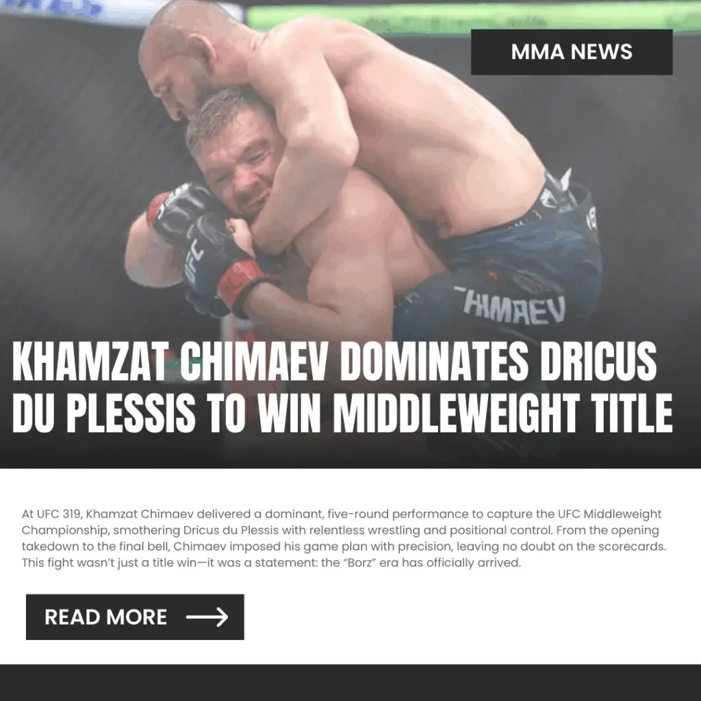 Khamzat Chimaev vs Dricus Du Plessis
