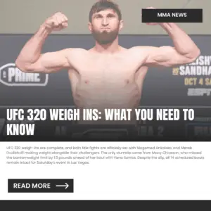 UFC Weigh ins