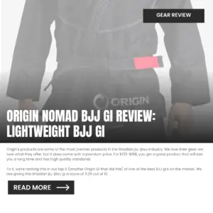 Origin Nomad BJJ Gi Review: Lightweight BJJ Gi