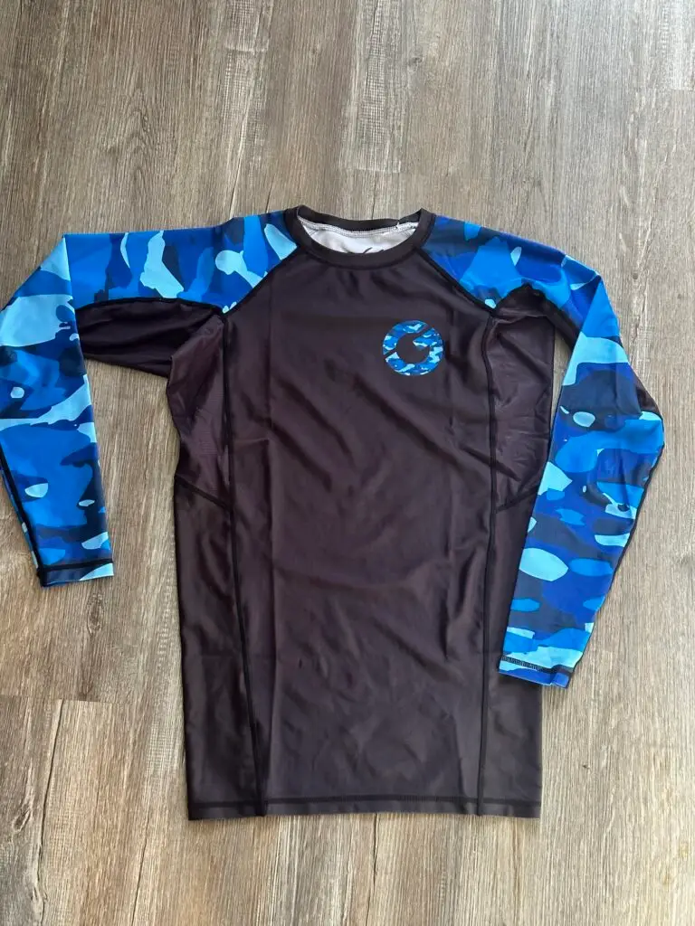 Gold BJJ rash guard review