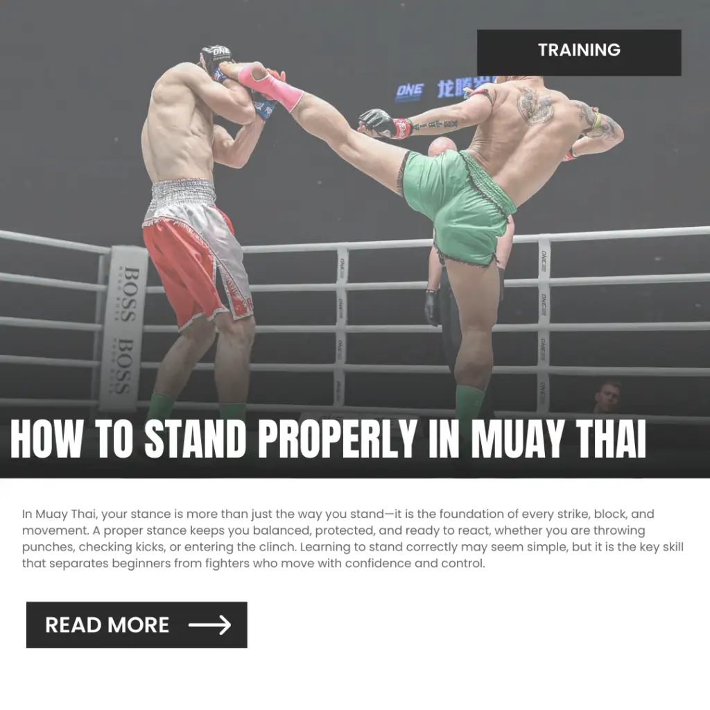 how to stand properly in muay thai