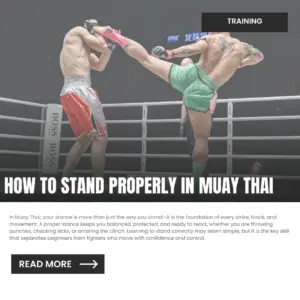 how to stand properly in muay thai