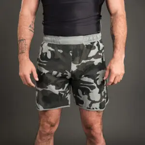 camo gold bjj shorts