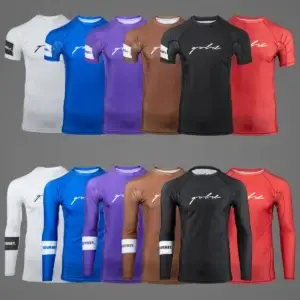 gold bjj rash guards foundation
