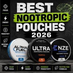 best nootropic pouches, best energy pouches, best none nicotine pouches