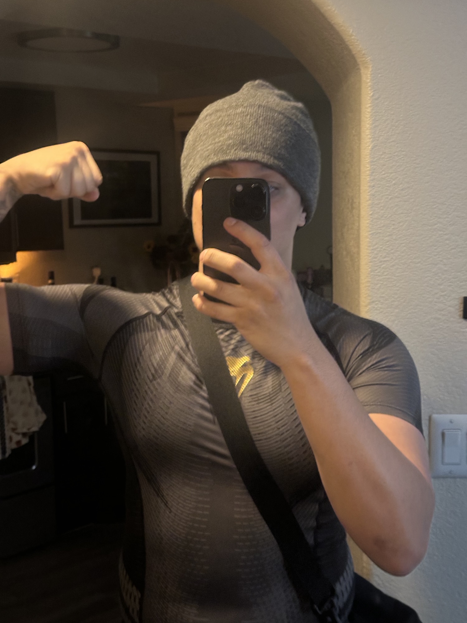 cameron wearing his galactic rash guard - venum rash guard review
